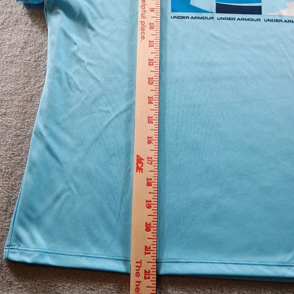 Under Armour Kids Graphic Tee Blue Youth XL Short Sleeve Loose Fit Shirt